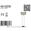 Steinhauer floor lamp STANG E27 IP20, dimmable