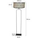Steinhauer floor lamp STANG E27 IP20, dimmable