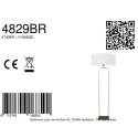 Steinhauer floor lamp STANG E27 IP20, dimmable