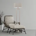 Steinhauer Lampadaire STANG E27 IP20, gradable
