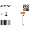 Steinhauer floor lamp STANG E27 + GU10 IP20, dimmable