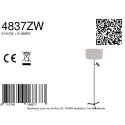 Steinhauer Lampadaire STANG E27 + GU10 IP20, gradable