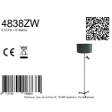 Steinhauer floor lamp STANG E27 + GU10 IP20, dimmable