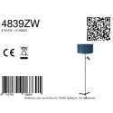 Steinhauer floor lamp STANG 2 flames E27 + GU10 IP20, black dimmable
