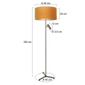 Steinhauer floor lamp STANG E27 + GU10 IP20, dimmable
