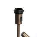 Steinhauer Lampadaire STANG E27 + GU10 IP20, gradable