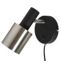 Luminaire mural FJORGARD à 1 flamme E27 IP20, noir gradable
