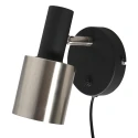 anne light & home Luminaire mural FJORGARD à 1 flamme E27 IP20, noir gradable