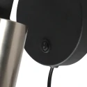 anne light & home Luminaire mural FJORGARD à 1 flamme E27 IP20, noir gradable