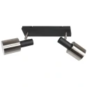 Luminaire de plafond FJORGARD à 2 flammes E27 IP20, noir gradable