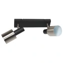 anne light & home Luminaire de plafond FJORGARD à 2 flammes E27 IP20, noir gradable