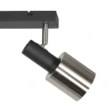 anne light & home Luminaire de plafond FJORGARD à 2 flammes E27 IP20, noir gradable