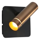 Mexlite wall luminaire LUMO 1 flame IP20, bronze dimmable
