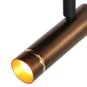 Mexlite wall luminaire LUMO 1 flame IP20, bronze dimmable