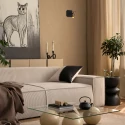 Mexlite wall luminaire LUMO 1 flame IP20, bronze dimmable