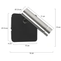 Mexlite wall luminaire LUMO 1 flame IP20, steel dimmable