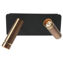 Mexlite wall luminaire LUMO 2 flames IP20, bronze dimmable