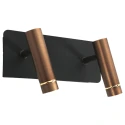 Mexlite wall luminaire LUMO 2 flames IP20, bronze dimmable