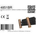 Mexlite wall luminaire LUMO 2 flames IP20, bronze dimmable