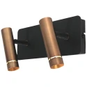 Mexlite wall luminaire LUMO 2 flames IP20, bronze dimmable