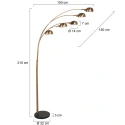 Mexlite Lampadaire PENTRA E14 IP20, gradable