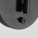 Mexlite ceiling luminaire DOWNLUME 1 flame GU10 IP20, black dimmable