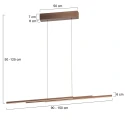 Steinhauer pendant luminaire BANDE IP20, dimmable