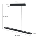 Steinhauer Luminaire à suspension BANDE IP20, gradable