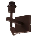 Steinhauer wall luminaire STANG 2 flames E27 IP20, cocoa dimmable