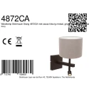 Steinhauer wall luminaire STANG 2 flames E27 IP20, cocoa dimmable