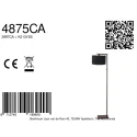 Steinhauer Lampadaire STANG E27 IP20, gradable