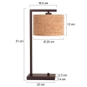Steinhauer table lamp STANG E27 IP20, dimmable