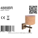 Steinhauer Luminaire mural STANG E27 IP20, gradable