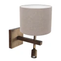 Steinhauer wall luminaire STANG 2 flames E27 IP20, bronze dimmable