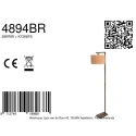 Steinhauer Lampadaire STANG E27 IP20, gradable