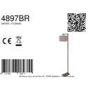 Steinhauer Lampadaire STANG E27 IP20, gradable