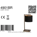 Steinhauer Lampe de table STANG E27 IP20, gradable