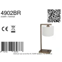 Steinhauer Lampe de table STANG E27 IP20, gradable