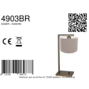 Steinhauer Lampe de table STANG E27 IP20, gradable
