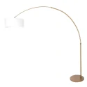 Steinhauer Lampadaire SPARKLED LIGHT à 1 flamme E27 IP20, bronze gradable