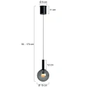 Steinhauer ceiling luminaire VOLARI IP20, dimmable