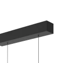 Steinhauer ceiling luminaire BANDE 3 flames IP20, black dimmable