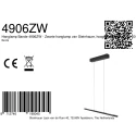 Steinhauer ceiling luminaire BANDE 3 flames IP20, black dimmable