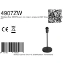 Mexlite Lampe de table NOOR E27 IP20, gradable