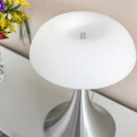 Steinhauer Steinhauer Table lamp ANCILLA, 1 flame, glass, steel