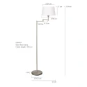 Mexlite Mexlite Floor lamp BELLA, 1 flame, steel