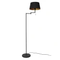 floor lamp BELLA 1 flame E27 IP20, black dimmable