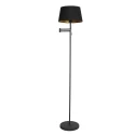 Mexlite floor lamp BELLA 1 flame E27 IP20, black dimmable