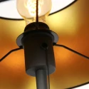 Mexlite floor lamp BELLA 1 flame E27 IP20, black dimmable