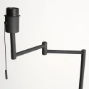 Mexlite floor lamp BELLA 1 flame E27 IP20, black dimmable